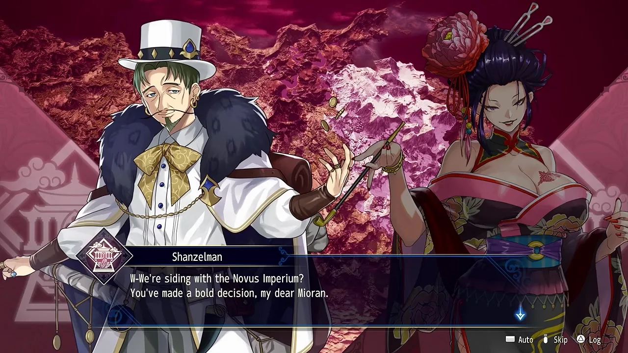 Brigandine Abyss campaign map still from systems footage