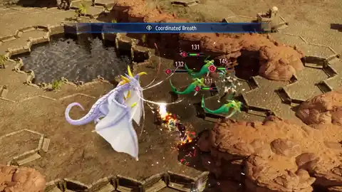 Monster squad combat loop from the Brigandine Abyss demo trailer